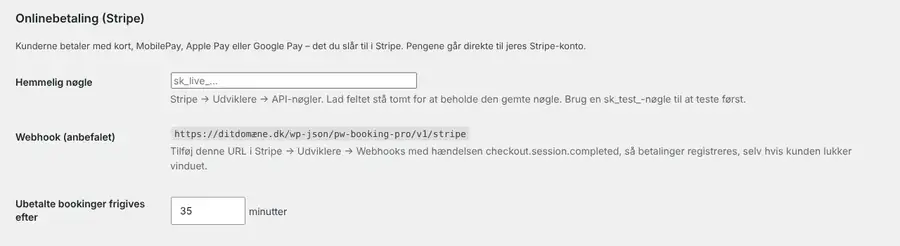 Pro-indstillinger